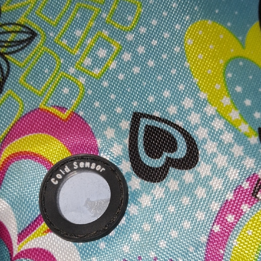 FUN,Colorful,Geometric Patterned,Insulated,Lunch Bag💙🩷 - Picture 8 of 8